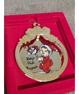A Gloria Duchin 1st yr Birth brass ornament.C.1988. - $18.00
