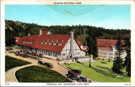 Paradise Inn Mount Rainier National Park WA Washington UNP WB Postcard L8 - £2.80 GBP