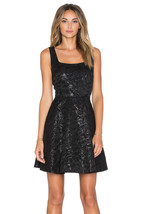 New Womens 10 NWT Designer Dress Minnie Diane Von Furstenberg Black Metallic  - £549.30 GBP