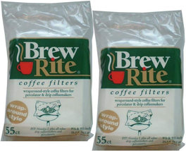 Brew Rite Wrap Around Percolator Coffee Filters 55 Count (Pack of 2) - €10,67 EUR