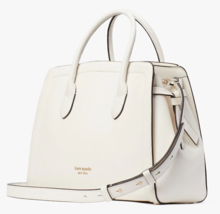 NWB Kate Spade Knott Large Satchel Off White Leather PXR00399 Cream Gift Bag Y - £128.20 GBP