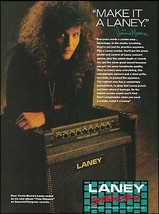 Vinnie Moore 1988 Laney Pro-Tube Lead Guitar Amplifier ad amp advertisement - $4.01