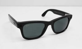 Ray-Ban Meta Wayfarer RW4008 601/71 53mm AI Glasses Shiny Black /Green image 2