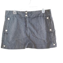 See By Chloe Denim Pinstripe Mini Skirt Size 10 - $51.43