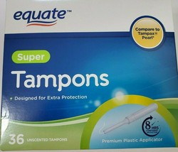 Equate Super Tampons - 36 Unscented - $13.86