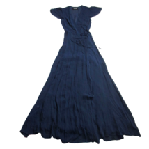 NWT Reformation Rosey Maxi in Navy Blue Full Length Wrap Dress S $428 - £160.85 GBP