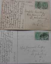 Two Vintage Post Cards of: “Seven pagodas, Madras” postmarked Jan 20, 1911 and “ - £399.60 GBP