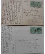 Two Vintage Post Cards of: “Seven pagodas, Madras” postmarked Jan 20, 19... - $500.00