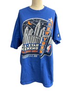 Vintage 1998 NBA All Star New York Madison Square Garden Blue T-shirt Si... - $1,370.20 MXN