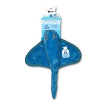 Spunky Pup Clean Earth Plush Sting Ray Shark Dog Toy, Small - $5.95