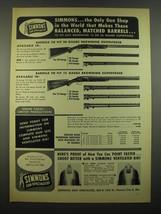 1954 Simmons Ad - Barrels for 20 Gauge & 12 Gauge Browning Superposed Shotguns - $18.49