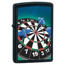 Zippo Lighter - Dartboard Black Matte - 852230 - $29.66