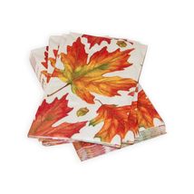 Autumn Hues White Guest Towel Napkins - 15 Per Package - £8.41 GBP+