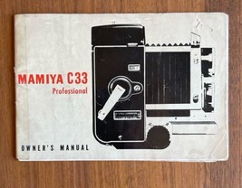 Mamiya C33 Professional Booklet Owner&#39;s Manual - £7.65 GBP