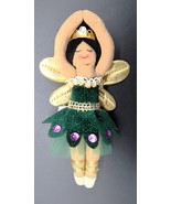Black Hair Ballerina Green Outfit Purple Accent Christmas Ornamment Targ... - $280.04 MXN