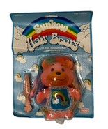 Vintage Sunbow Hair Bears 6&quot; Pink Bear 1984 Lanard Toys Rainbow New in P... - $547.44 MXN