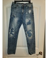 Aeropostale Jeans Mens Size 29X32 Blue Athletic Skinny Distressed Denim - $28.88