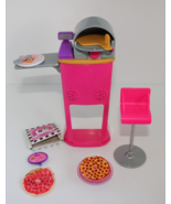 Mattel 2009 Barbie I Can Be A Pizza Chef Counter Accessories Oven 12 piece - $22.12 CAD