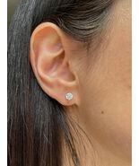 Lab Grown 2 Carat D Color VVS2 Clarity IGI Certified Round Ideal Cut Ear... - $1,540.27 CAD