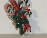 Vintage Teacher’s Pencil Candy Cane Ornament Christmas Decoration XM1 - £4.68 GBP