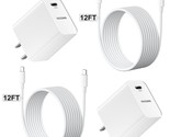 Iphone 15 Charger Fast Charging, 2Pack Ipad Pro Charger 12Ft Type C To C... - $37.99