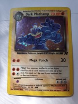 Pokemon Trading Card Dark Manchamp Mega Punch Holo Foil  - $10.00