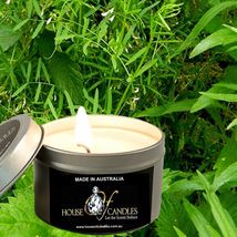 Lemongrass &amp; Wild Mint Eco Soy Wax Scented Tin Candles, Vegan, Hand Poured - £11.98 GBP+