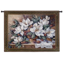 53x41 ENDURING RICHES Magnolia Floral Tapestry Wall Hanging - £134.22 GBP