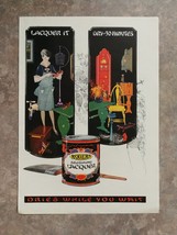 Vintage 1927 Rogers Brushing Lacquer Full Page Original Ad 422 A2 - $6.64