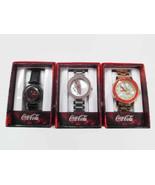 Coca-Cola  Accutime Set of 3 Watches Black Floating Crystal and Crystal ... - £20.73 GBP