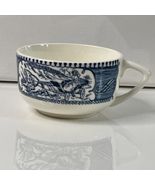 Currier &amp; Ives Vintage Blue Cup Horse and Carriage Coffee Mug 2.25”x3.75” - €7,70 EUR