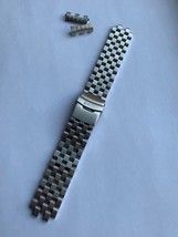 seiko Heavy duty stainless steel gents watch strap,turtle,curve lugs,22mm,new - £23.64 GBP