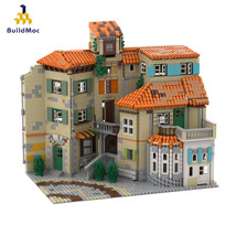 Italian Style Mansion Modular Building Blocks Set 3365pcs Street MOC Bricks Toys - £188.86 GBP