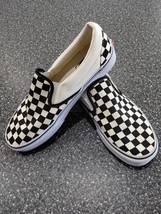 Vans Off The Wall Skate Shoes Men 7.5 and Women 9 Checker Black White 90s - $55.72