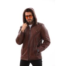 Vinci The Bergamo Brown Shearling Leather Men Jacket image 2
