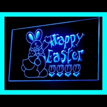 150059B Happy Easter Bunny Egg Oster Easter Eggs Colorful Display LED Light Sign - $21.99