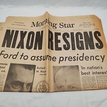 Morning Star Nixon Resigns Friday August 9 1974 1-8A 17-24A Pages - $24.27 CAD
