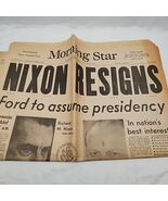 Morning Star Nixon Resigns Friday August 9 1974 1-8A 17-24A Pages - €14,84 EUR