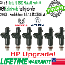 OEM Honda 6 Pieces HP Upgrade Fuel Injectors For 2006-2015 Honda Civic 1.8L I4 - $94.04