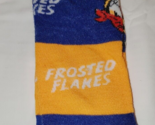 Frosted Flakes Men&#39;s Novelty Crew Socks Blue Gold 1 Pair Shoe Size 6-12 - $11.64