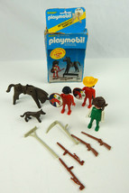 Vintage Playmobil 2951 Indian and Horse Retired 1983 W/ EXTRAS as shown - £8.71 GBP
