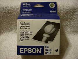 Epson ink jet black T013 = stylus printer 480sxu 580 c20ux c40sx c40ux TO13 - £9.77 GBP