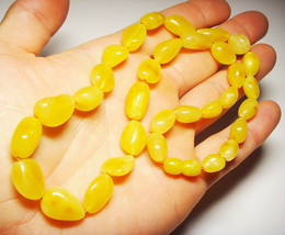 Natural Baltic Amber Necklace Amber Jewellery Vintage  Amber  necklace - £113.41 GBP
