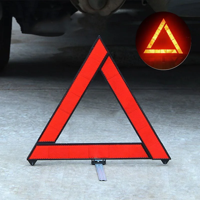 Ign car traffic safety warning reflective sign emergency stop fault sign folding tripod thumb200