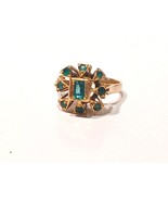 Natural Colombian Emerald &amp; 18K Gold Ring ~ Ship Wreck Inspired - £1,865.81 GBP