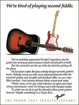 1984 Fender acoustic guitars original advertisement 8 x 11 guitar ad print - £3.38 GBP