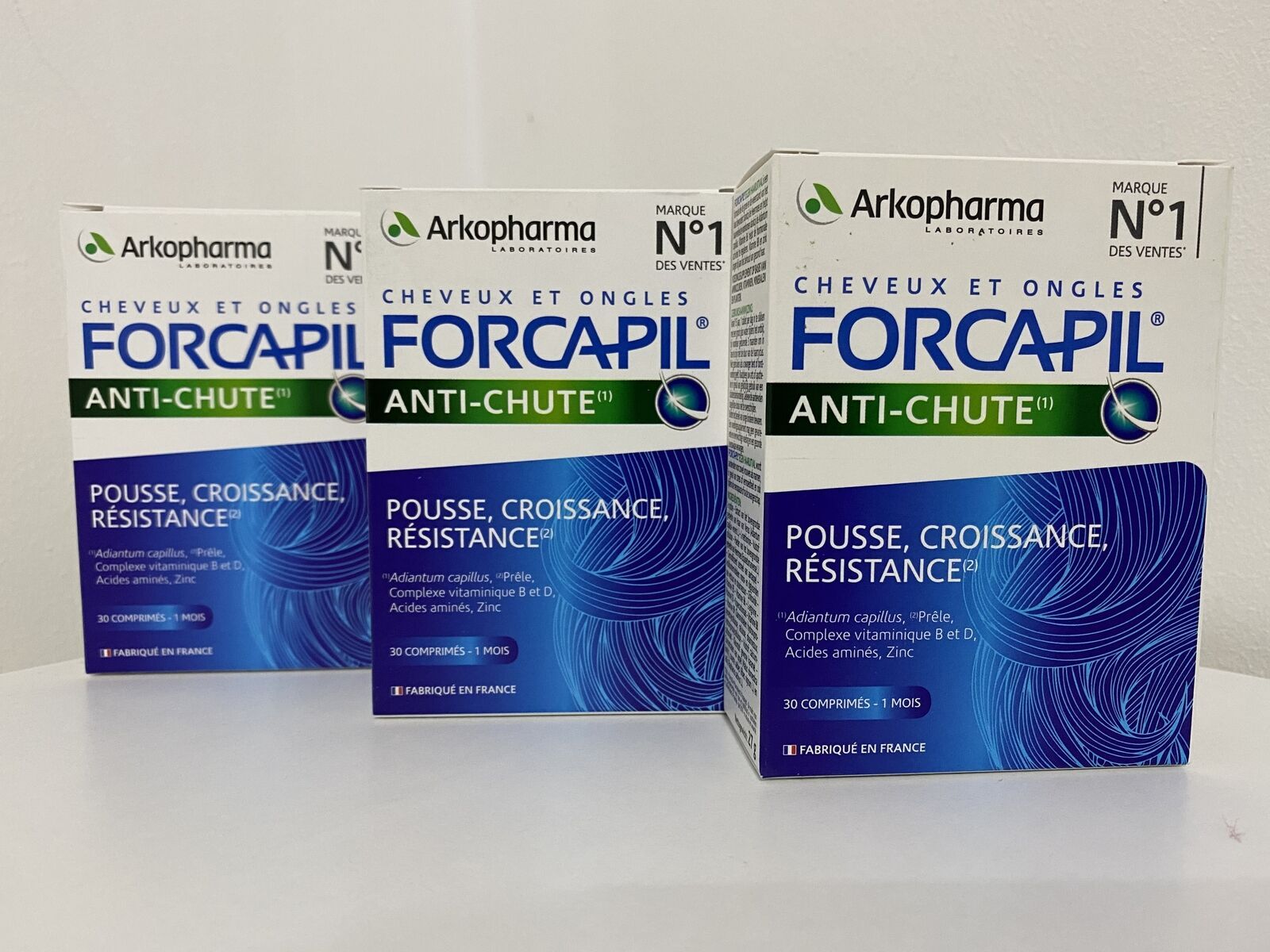 Forcapil ANTI-CHUTE (anti hair loss) 3 x 30 tablets-Arkopharma