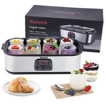 Yogurt Maker Automatic Digital Yoghurt Maker Machine With 8 Glass Jars 4... - £50.35 GBP