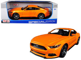 2015 Ford Mustang GT 5.0 Orange Metallic Special Edition 1/18 Diecast Ca... - £46.19 GBP