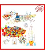 600Pcs Rainbow Straw Constructor STEM Building Set - Educational Fun for... - $63.34 CAD